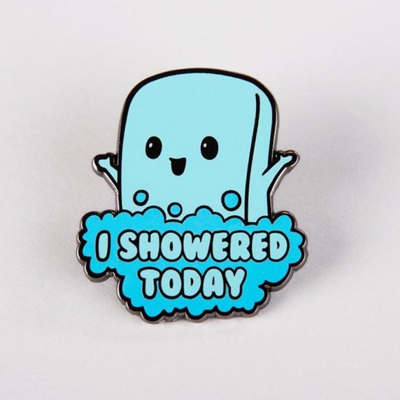 Tee Turtle Jewelry - 🟩 Tee Turtle I Showered Today Pin - NWT!